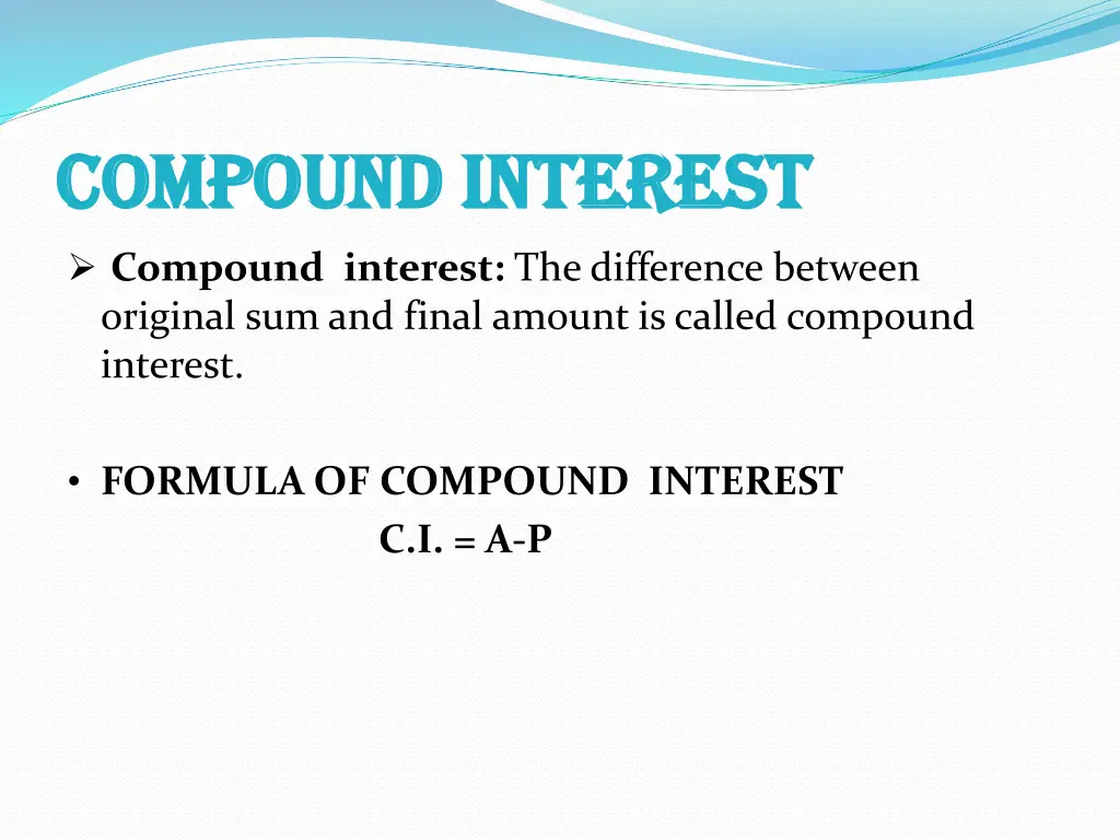 compound interest compound interest 1