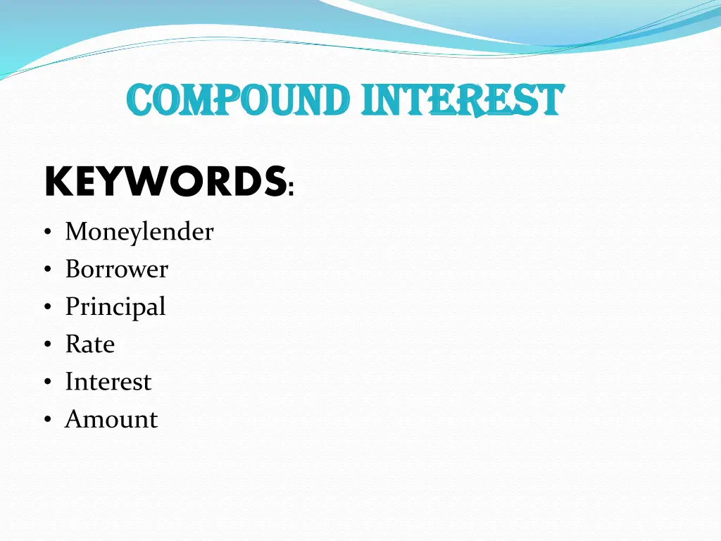 compound interest compound interest