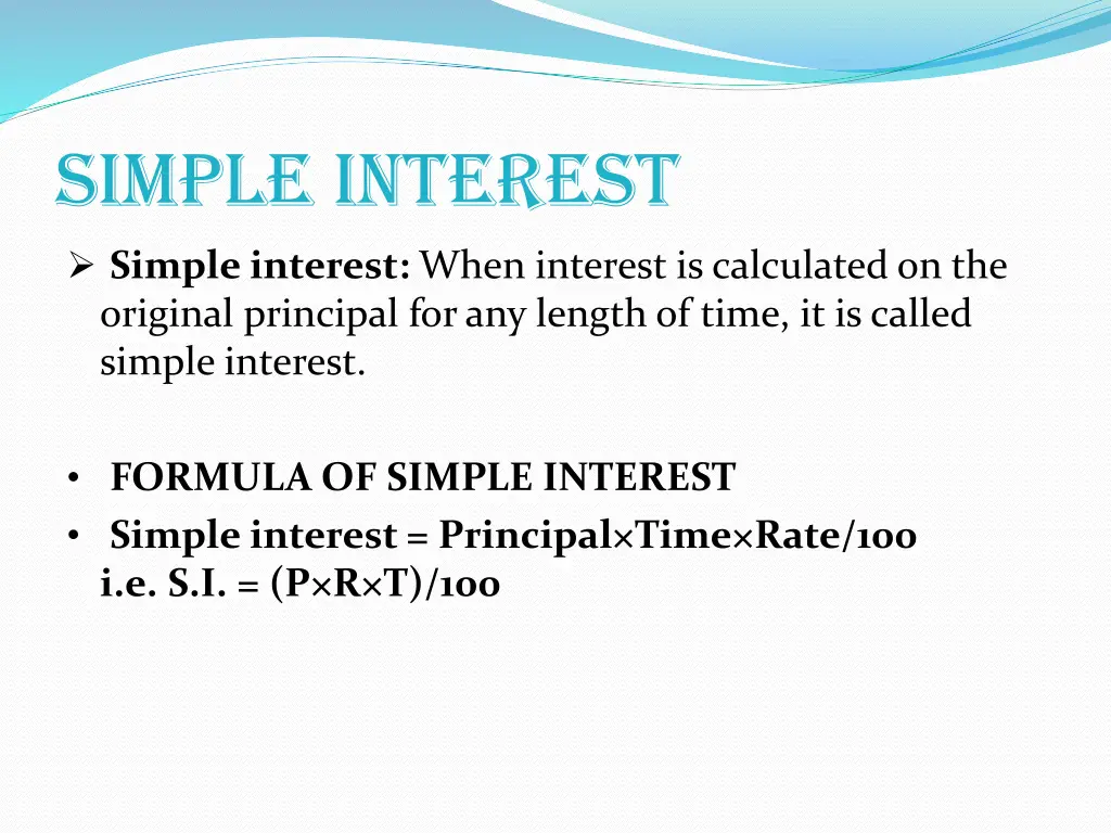 simple interest