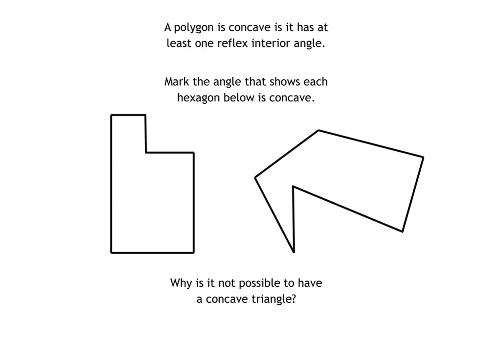 a polygon is concave is it has at least