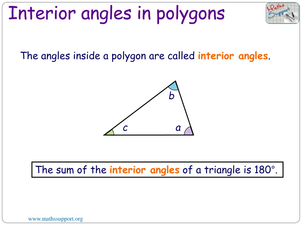 interior angles in polygons