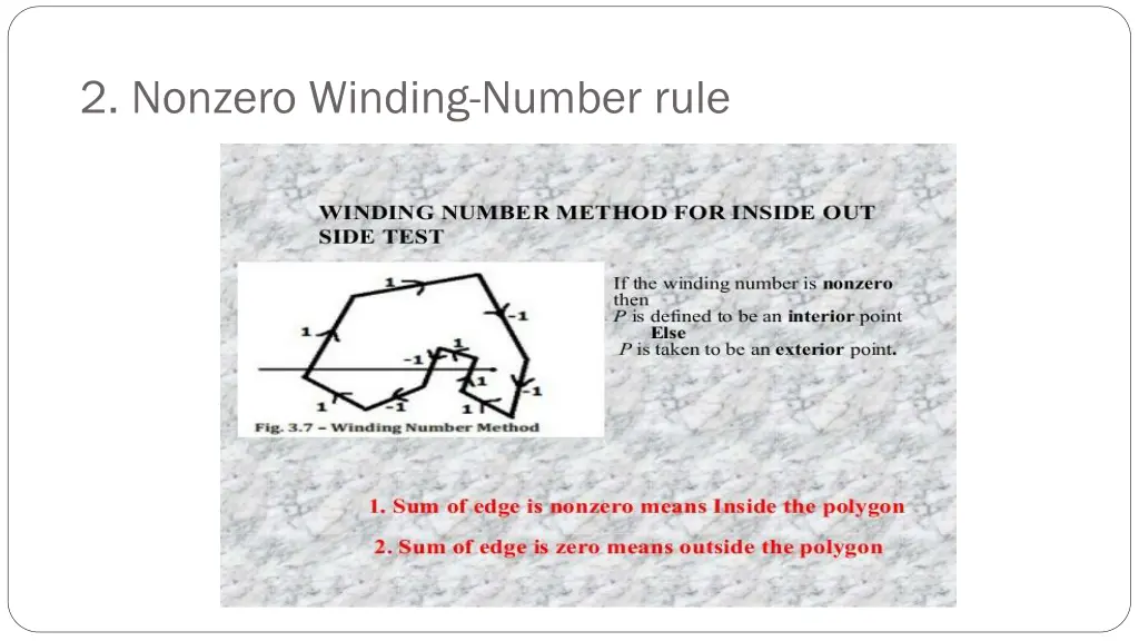 2 nonzero winding number rule