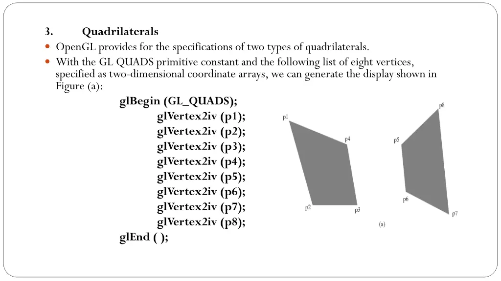 3 opengl provides for the specifications