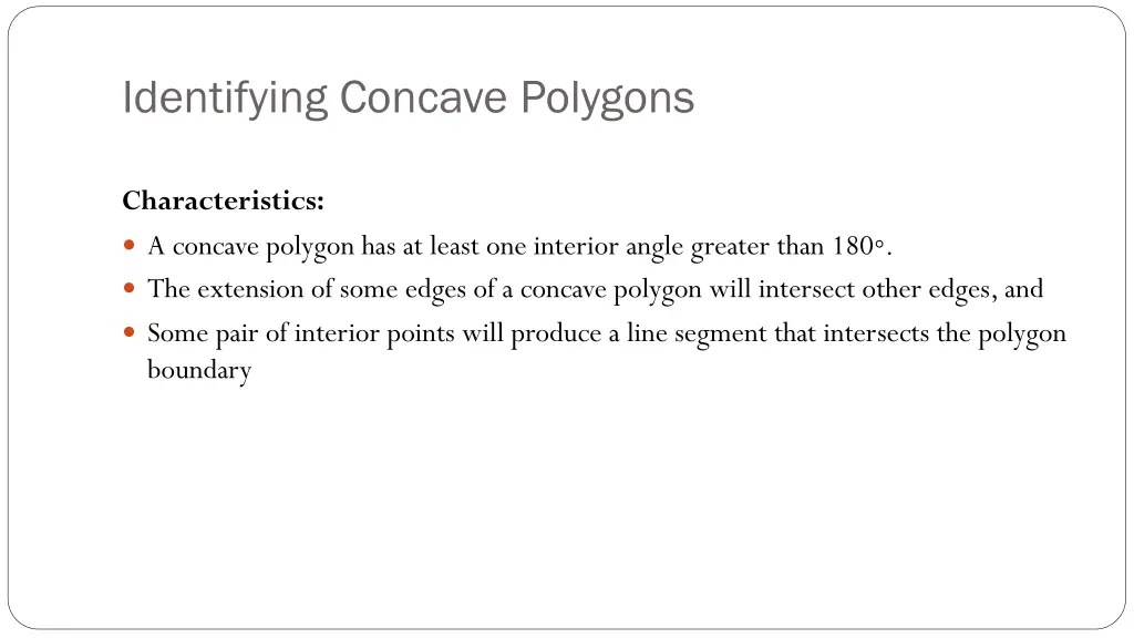 identifying concave polygons