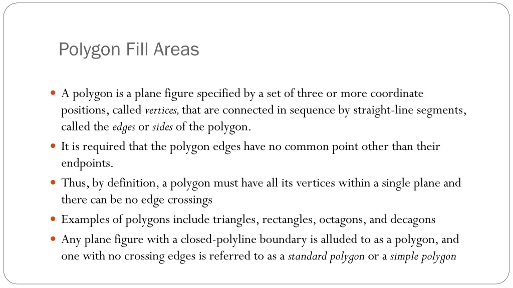 polygon fill areas