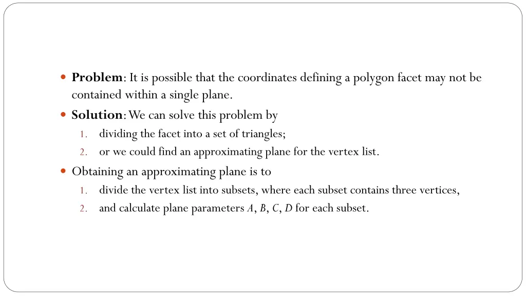 problem it is possible that the coordinates