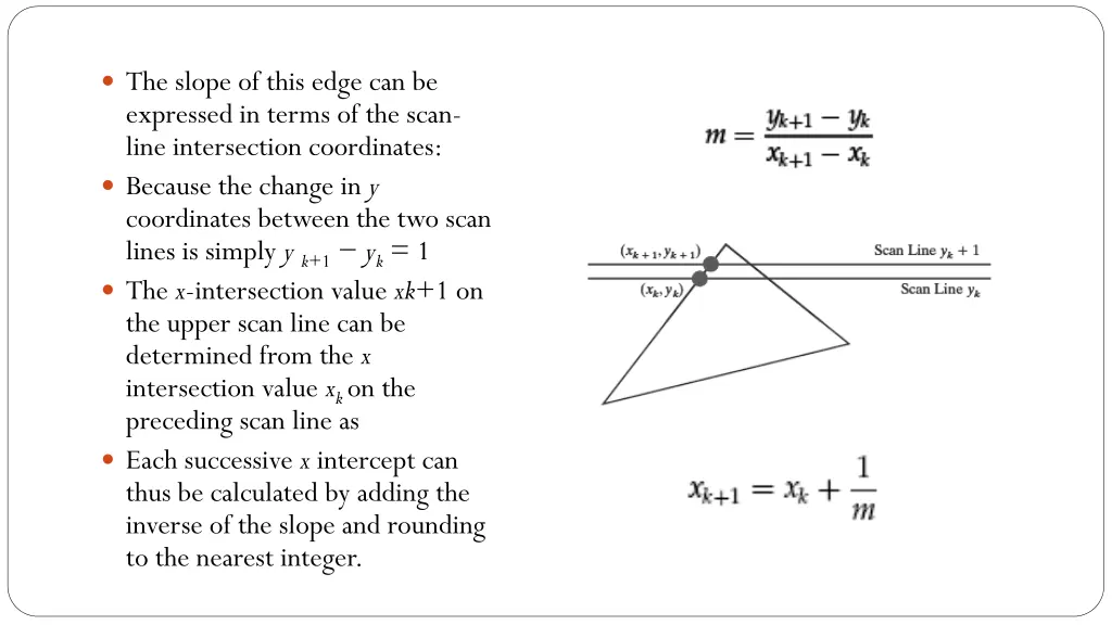 the slope of this edge can be expressed in terms