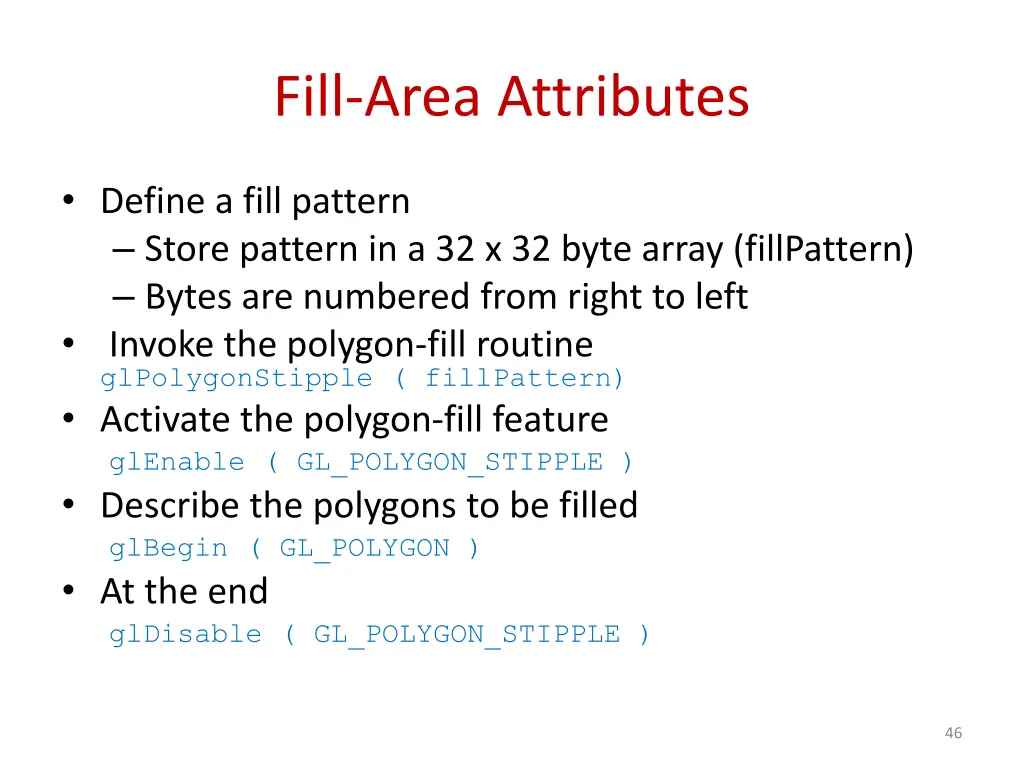 fill area attributes 2