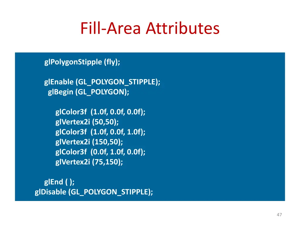 fill area attributes 3