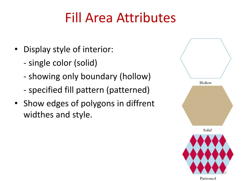 fill area attributes