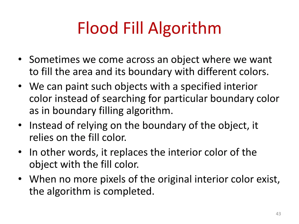 flood fill algorithm