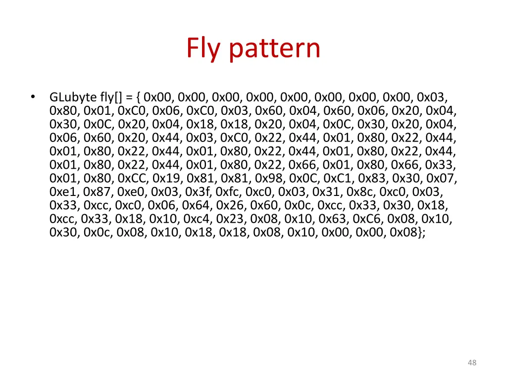 fly pattern