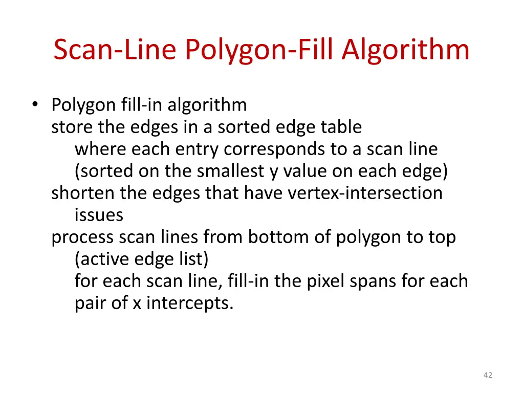 scan line polygon fill algorithm 7