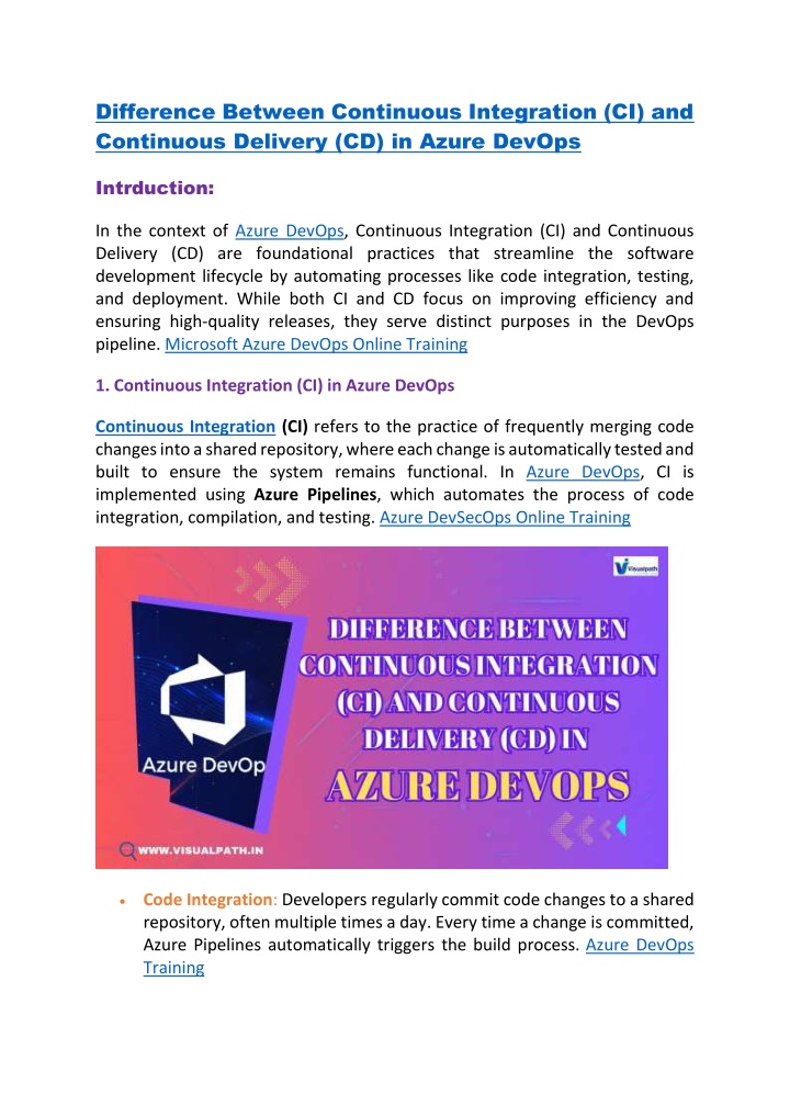 difference between continuous integration