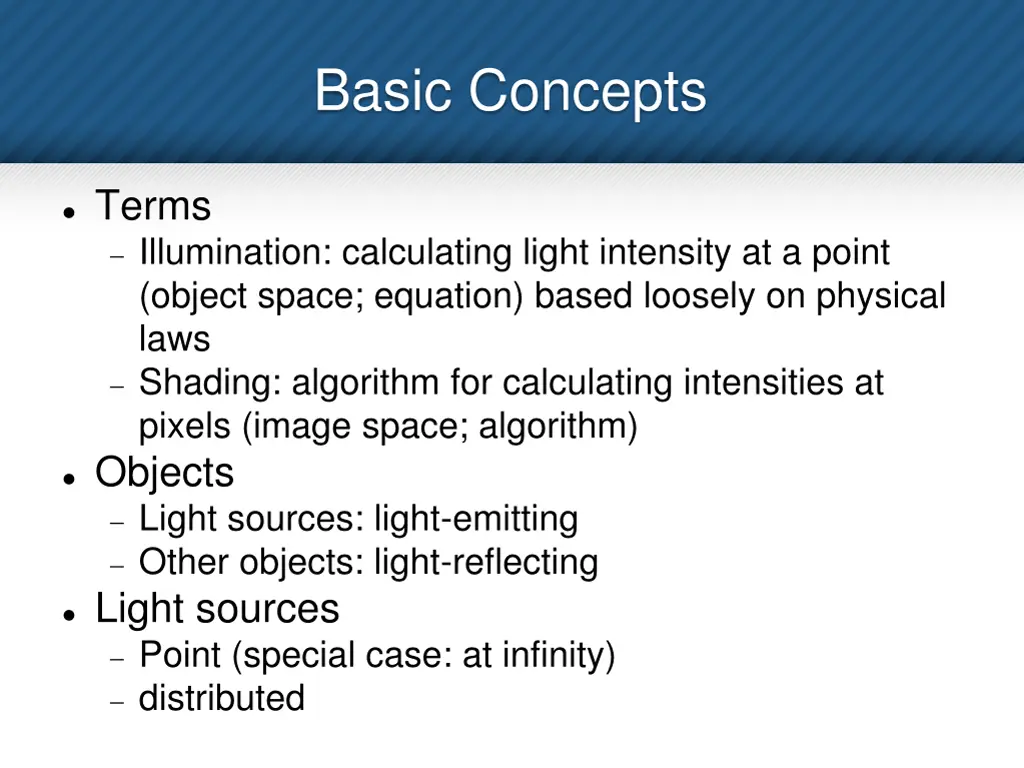 basic concepts