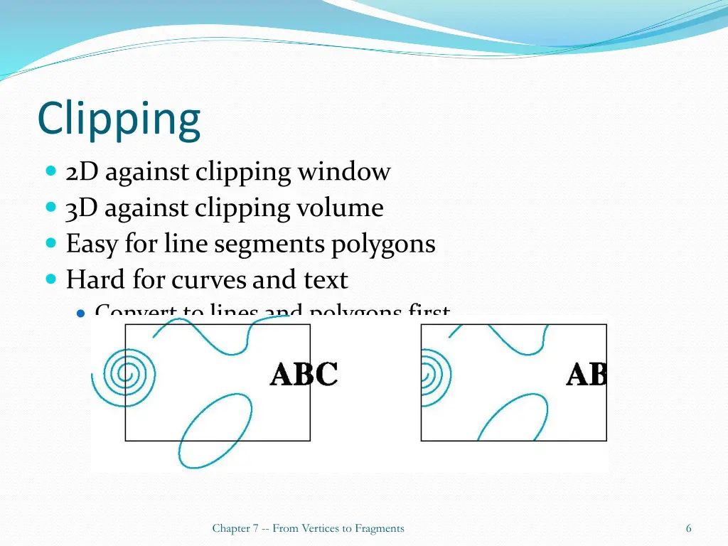 clipping 2d against clipping window 3d against