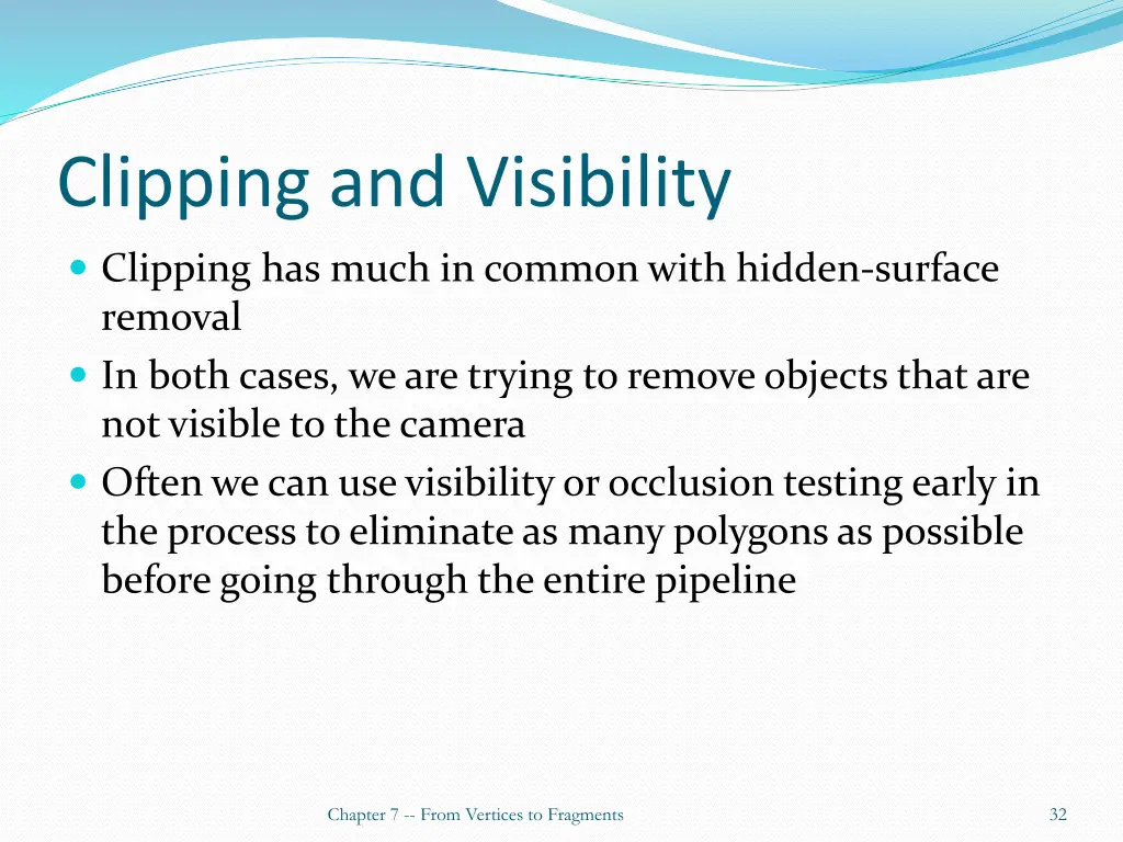 clipping and visibility