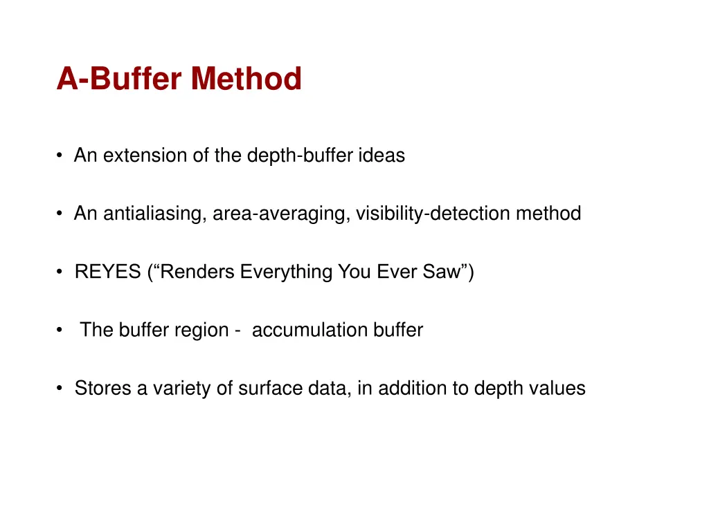 a buffer method