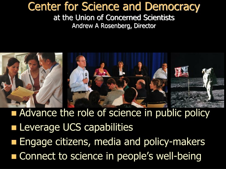 center for science and democracy at the union