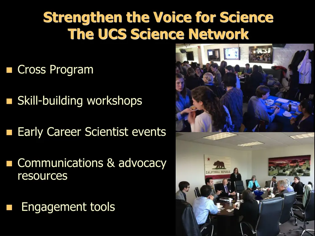 strengthen the voice for science the ucs science