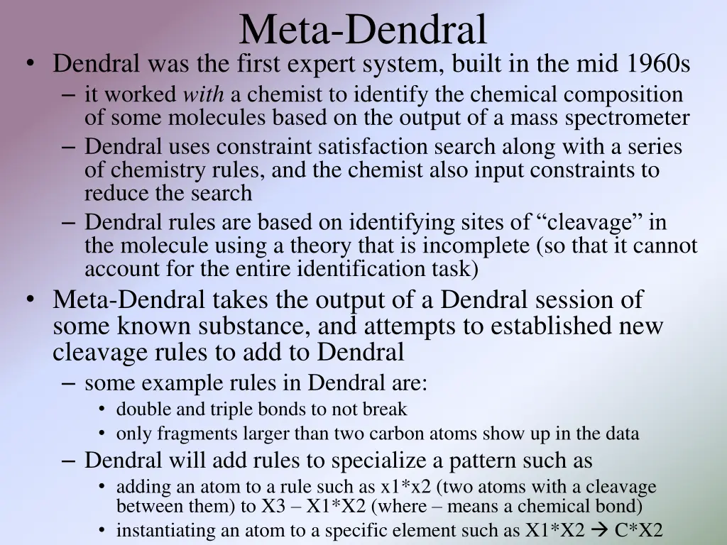 meta dendral