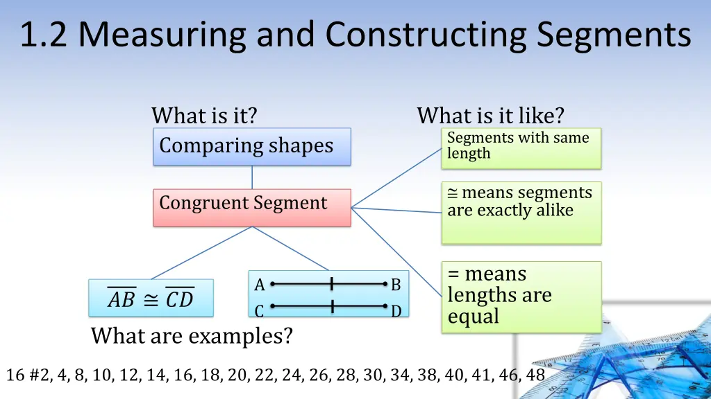 1 2 measuring and constructing segments 5