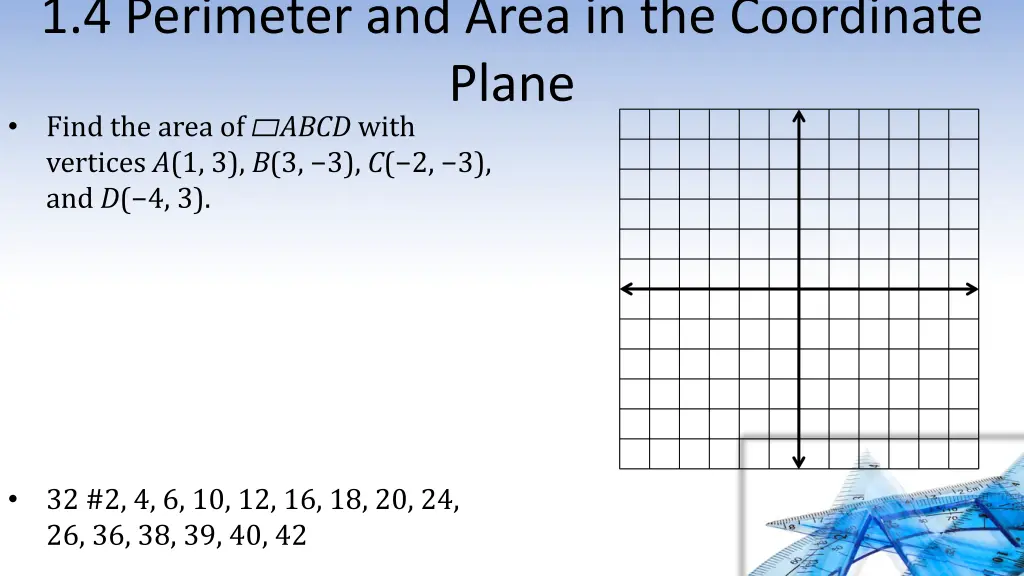 1 4 perimeter and area in the coordinate plane 7