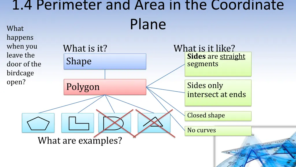 1 4 perimeter and area in the coordinate plane