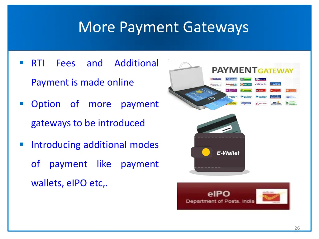 more payment gateways