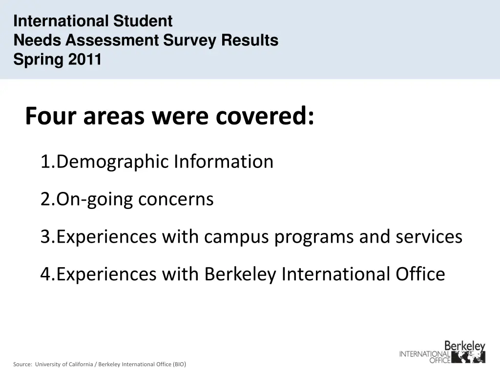 international student needs assessment survey 1