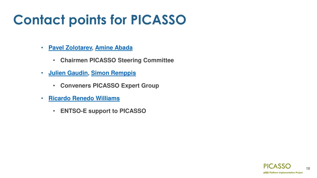 contact points for picasso