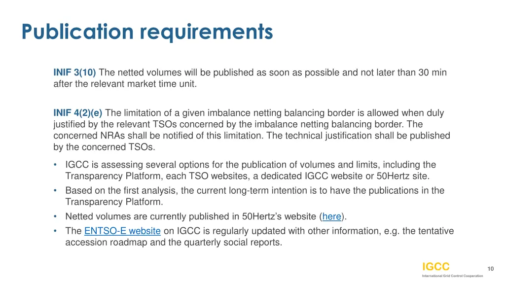 publication requirements