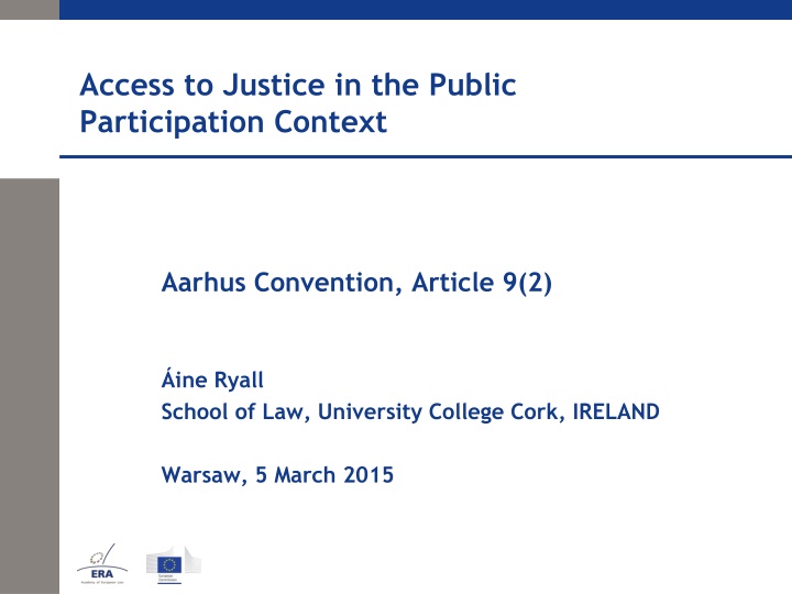 access to justice in the public participation