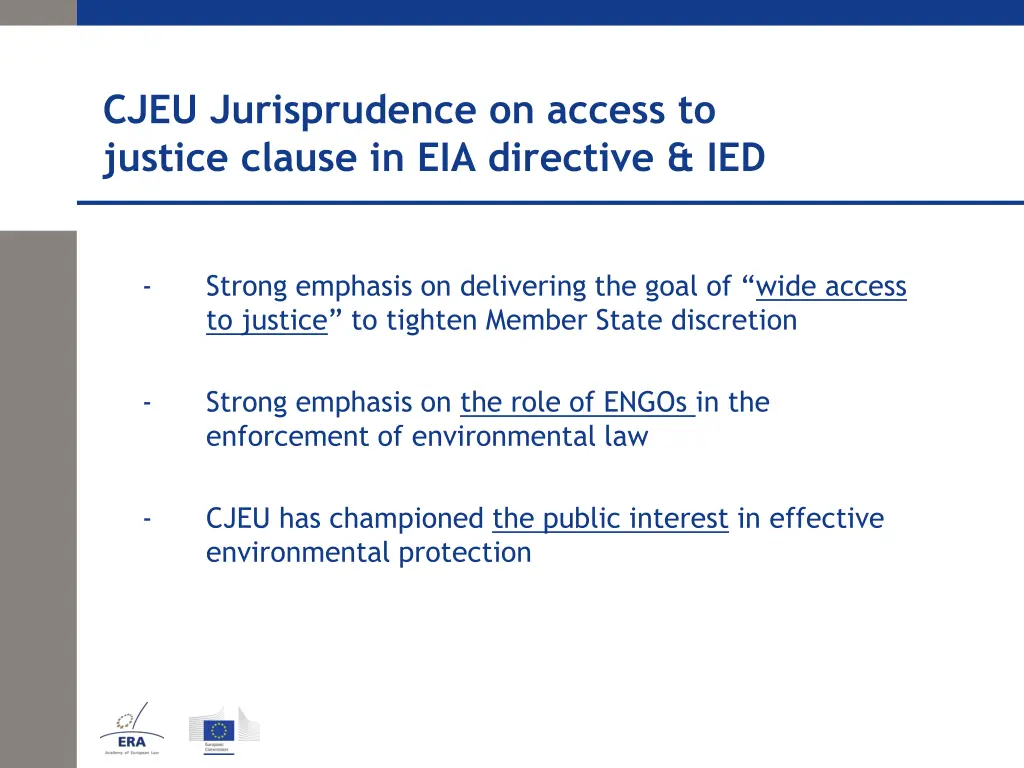 cjeu jurisprudence on access to justice clause 1