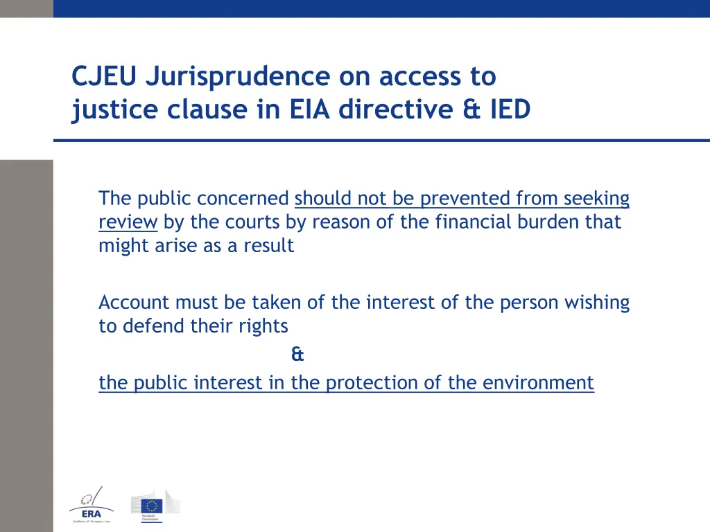 cjeu jurisprudence on access to justice clause 11