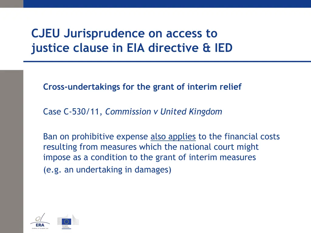 cjeu jurisprudence on access to justice clause 14