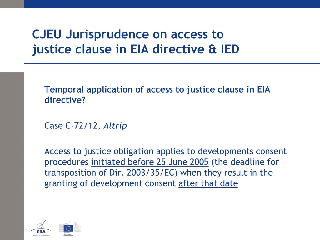 cjeu jurisprudence on access to justice clause 15