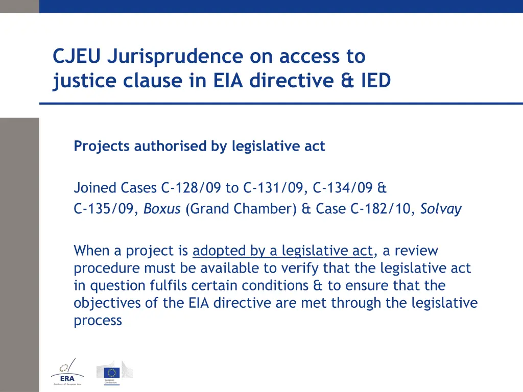 cjeu jurisprudence on access to justice clause 7