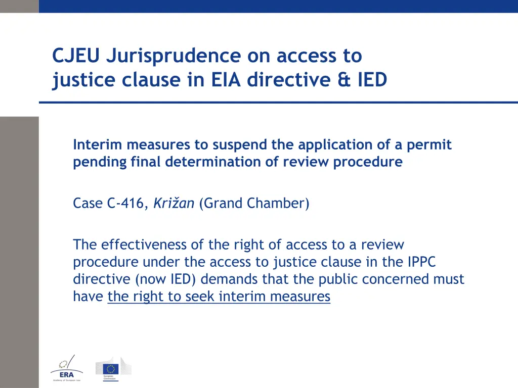 cjeu jurisprudence on access to justice clause 8