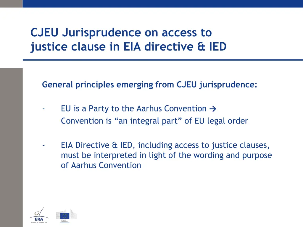 cjeu jurisprudence on access to justice clause