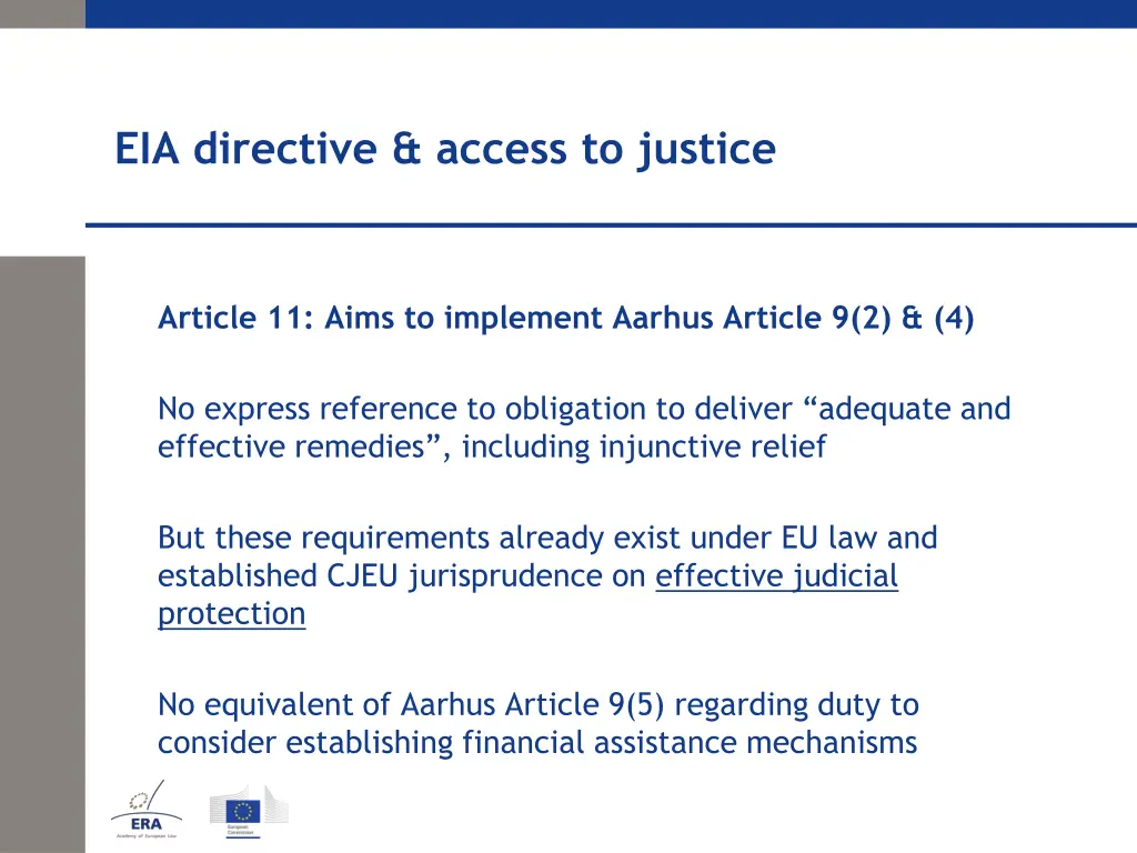 eia directive access to justice