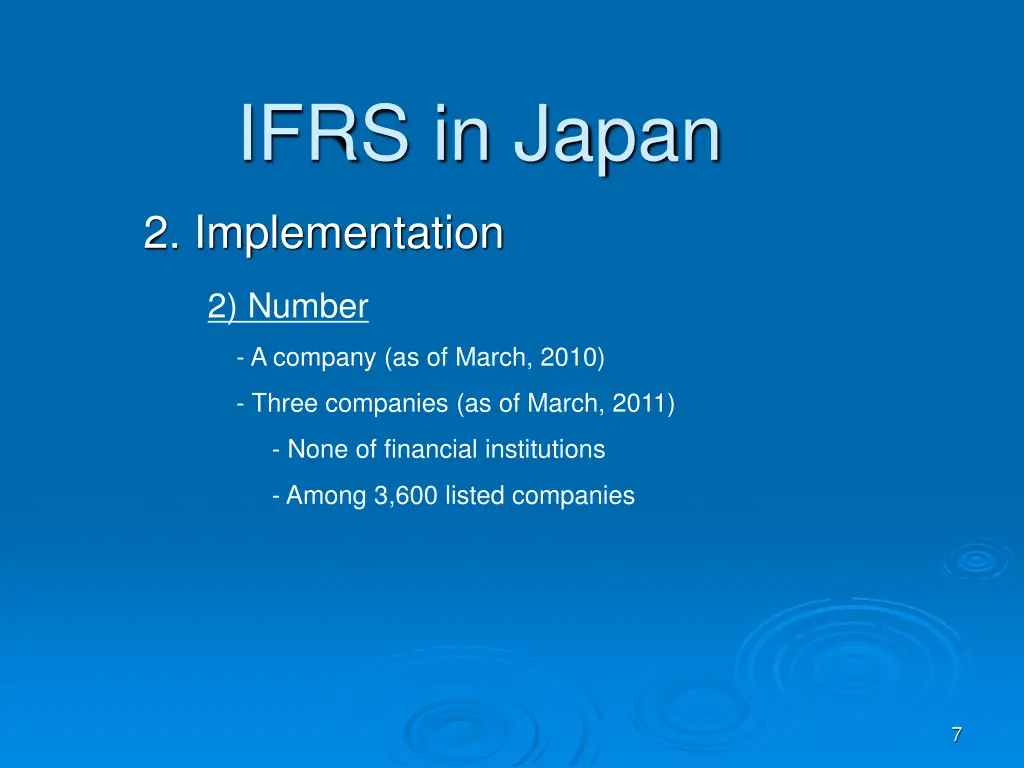 ifrs in japan 6