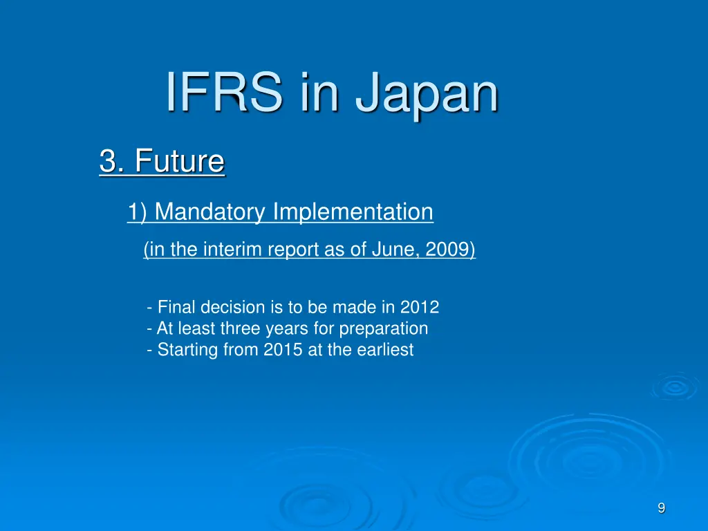 ifrs in japan 7