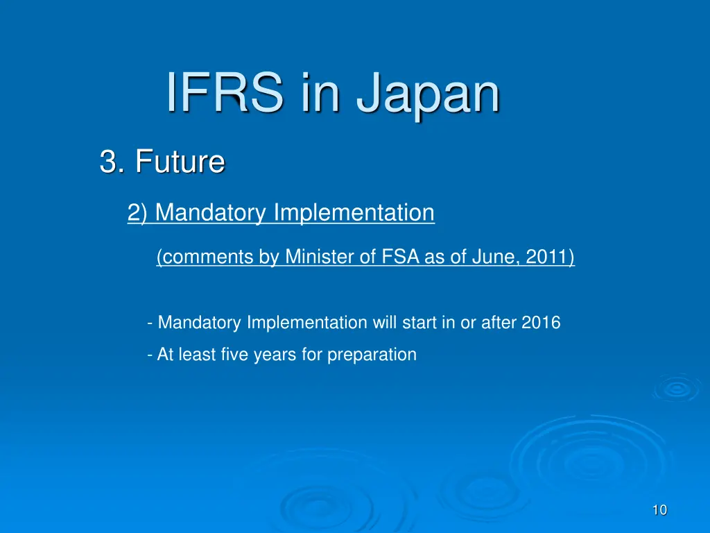 ifrs in japan 8