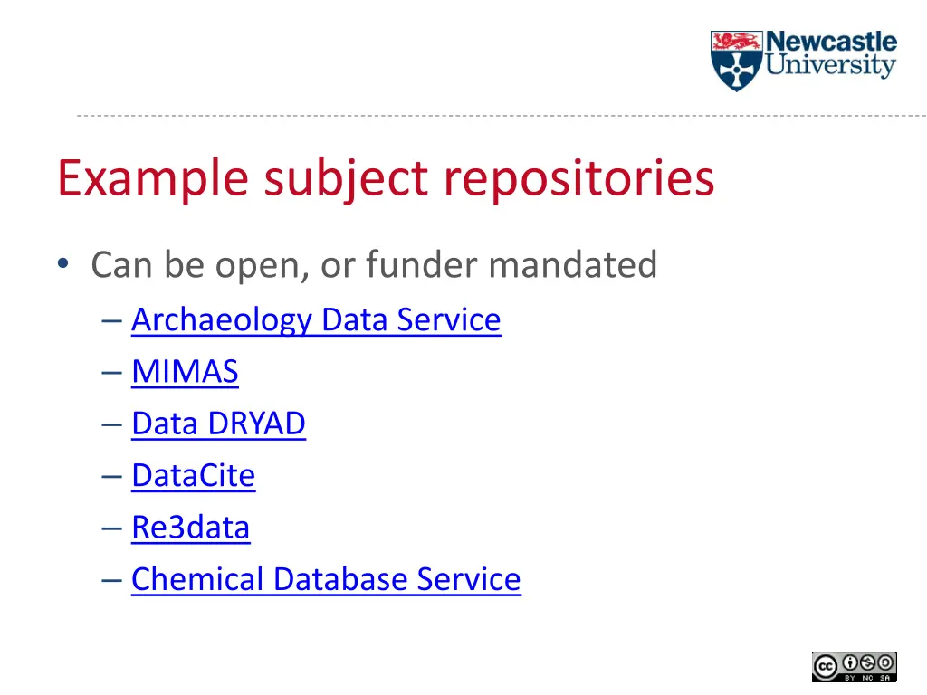 example subject repositories