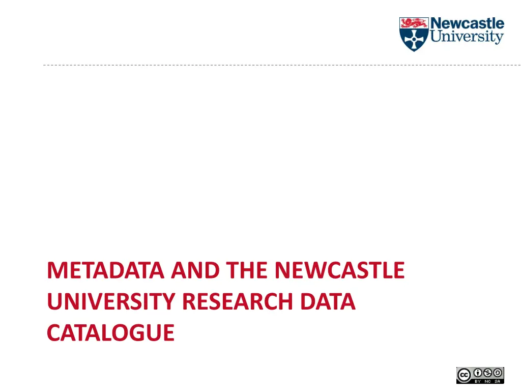 metadata and the newcastle university research