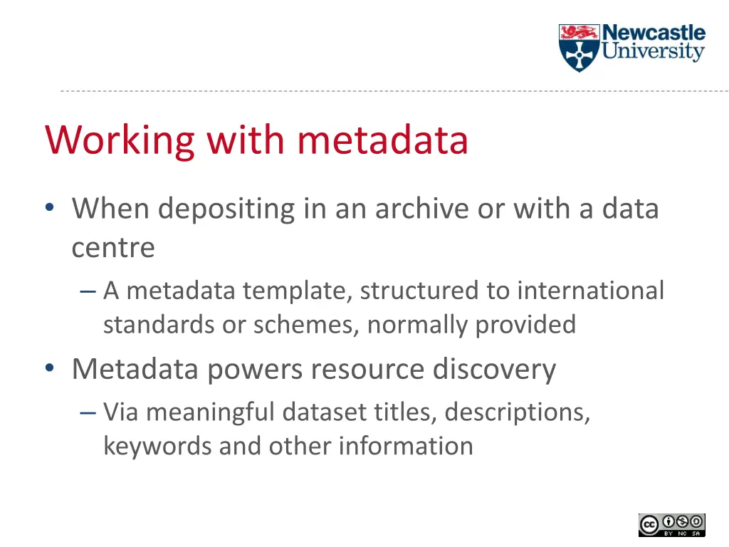 working with metadata