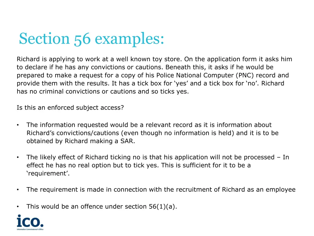 section 56 examples