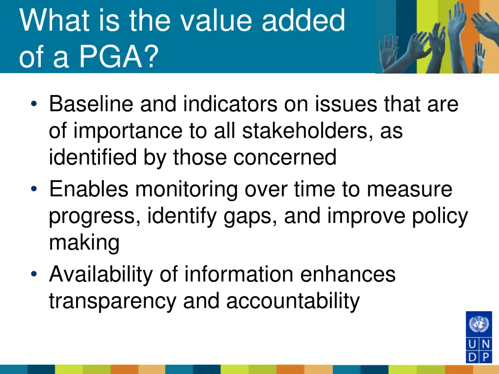 what is the value added of a pga