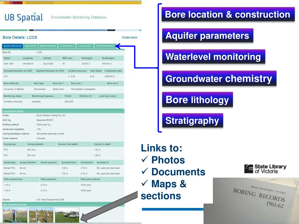 bore location construction